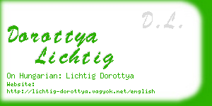 dorottya lichtig business card